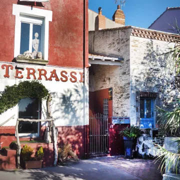 Spaziergang in einem Fischerdorf