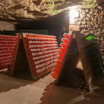 Ungewöhnliche Besuche in Sektkellereien